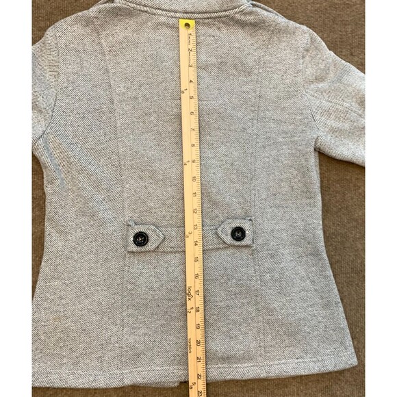 Sebby Coat Womens SP Petite Tweed Hooded Toggle Duffle Peacoat Fleece Lined Zip - Picture 7 of 10